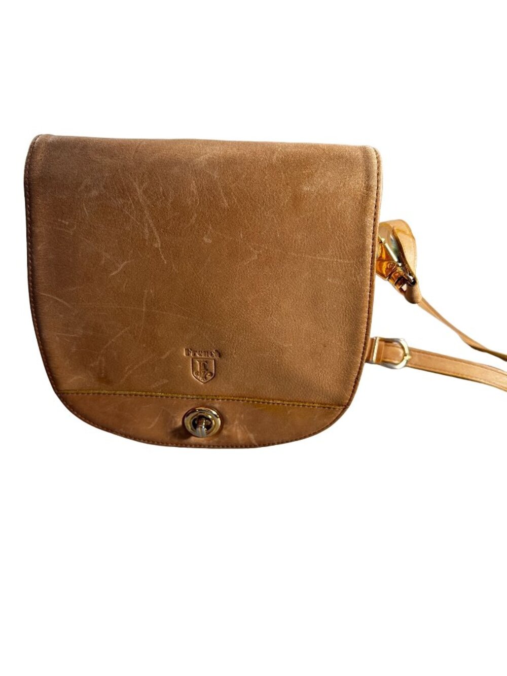 French US Equestrian Saddle Purses Riding Leather Satchel Shoulder Crossbody